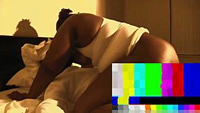 Riding out the nut on that big black cock