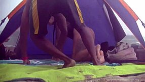 Helena Price films wife Stefanie Mafra banging interracial on nude beach!