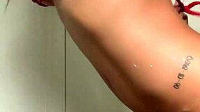 Very Sexy Lingerie Cream Body with Dildo Anal Play