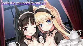 Joi futanari maid cafe crew gets anal, deepthroat, and double penetration with wild foodplay action.