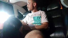 Hot wife licks balls while big cock fucks ass outdoors