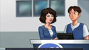 sexy japanese worker josephine gets huge cock during shift