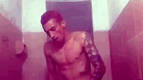 Chubby Married Woman Gives Bath To Her Husband.