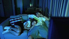 movie night with friends turns into 'want to fuck?' rough session