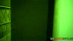 Shy Stepsis Feels Horny Fingering In Bathroom