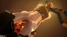 Jinx Takes It Hard Standing Doggystyle with Intense Cum Action