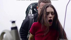 18 virgin sex - sexy chick waits for help and bright orgasm in doggy