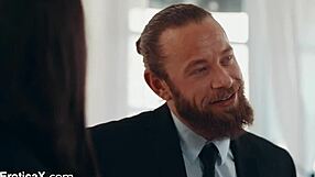 horny brunette fulfills desires with muff diving