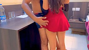 indian college teacher gets anal and doggy style hardcore sex with student!