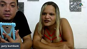 Pornstar Paty Bumbum answers spicy public questions outdoors