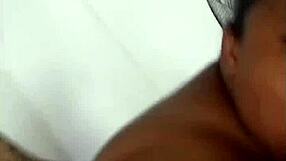 Chubby Married Woman Gives Bath To Her Husband.