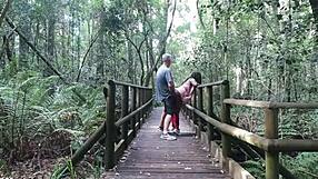 we have fun in the garden and almost get caught