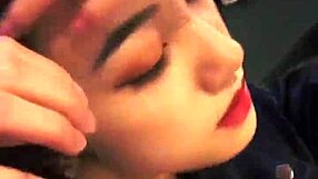 Cool Chinese model showcasing stunning poses for the camera