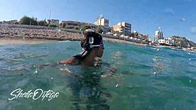 can i suck and fuck underwater? sheila ortega asks while snorkeling