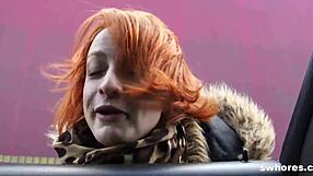 Amateur Redhead Whore Craves Outdoor Cock Sucking