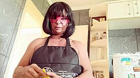 Cooking turns into wild fucking with young athlete!