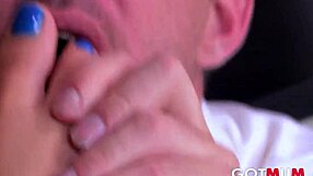 i got my milf secretary to give me a footjob in the office