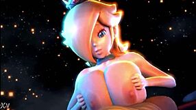 i can't stop loving rosalina & peach tit action