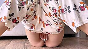 Skinny Asian Teen with Small Tits Masturbates Pussy to Big Squirt and Cum