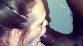 giving thick black cock amazing head, mature mouthful cum in mouth 😍