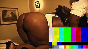 Riding out the nut on that big black cock