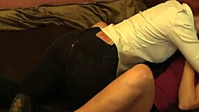 hairy redhead lesbian explores quick cunilingus adventure