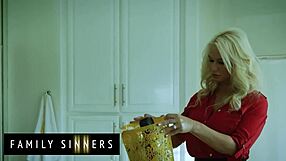 Blonde Milf Spices Up Marriage With Stepson Cunilingus