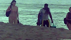 Helena Price films wife Stefanie Mafra banging interracial on nude beach!