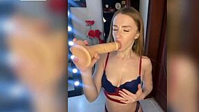 Redhead Bitch Craves Huge Cock in Her Mouth