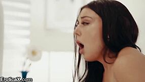 horny brunette fulfills desires with muff diving