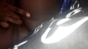 She reached orgasm using only a vibrator and caresses in the car.