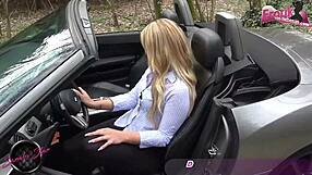 i remember the german secretary having an outdoor encounter with the salesman by the car