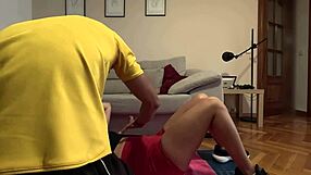 she wanted to fuck her personal trainer and hid a camera to record it