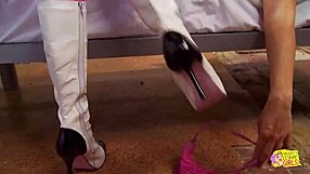 Blonde Bitches in Heels Cosplay with Sex Toy