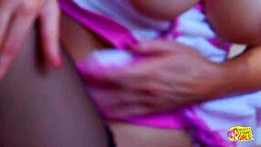 Blonde Bitches in Heels Cosplay with Sex Toy