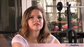 Candice Blows During Workout!