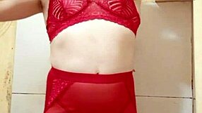 little one in lingerie teasingly shows cute little thing