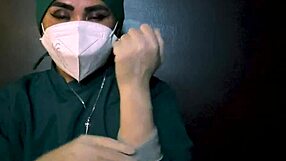 Latex Gloves Tease In Femdom Fetish Play