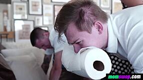 Cougar moms get fucked in doggystyle and cowgirl during nature orgy