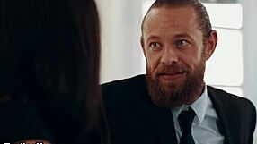 horny brunette fulfills desires with muff diving