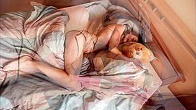 Mila Azul, Cute Ukrainian Model, Poses Nude with Teddy Bear Gosha for Plushies TV