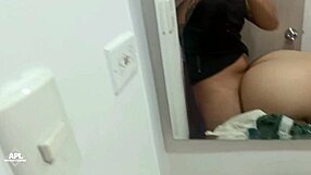 imagine the contrast: beautiful colombian bbw brunette shakes big ass for stepbrother's dick on all fours