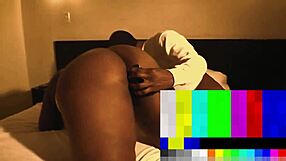 Riding out the nut on that big black cock