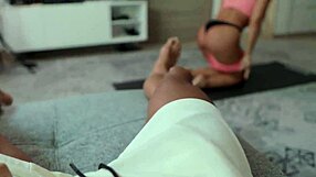 Teaching Yoga To My New Roommate Turned Into Fucking Her Big Tits And Ass Hard