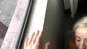 Fucking the secretary at the office window