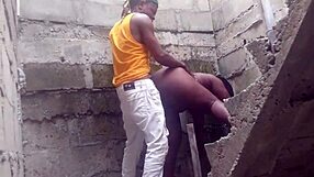 My brick layer neighbor fuck me in uncompleted building