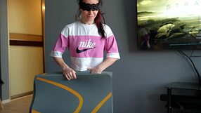 Morning workout made my roommate's cock hard and he fucked my ass