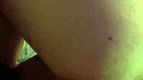 Anal stretching with massive horse cock dildo close up