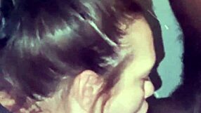 giving thick black cock amazing head, mature mouthful cum in mouth 😍