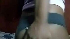 Horny Kenyan crossdresser strips and fingers his gaping asshole